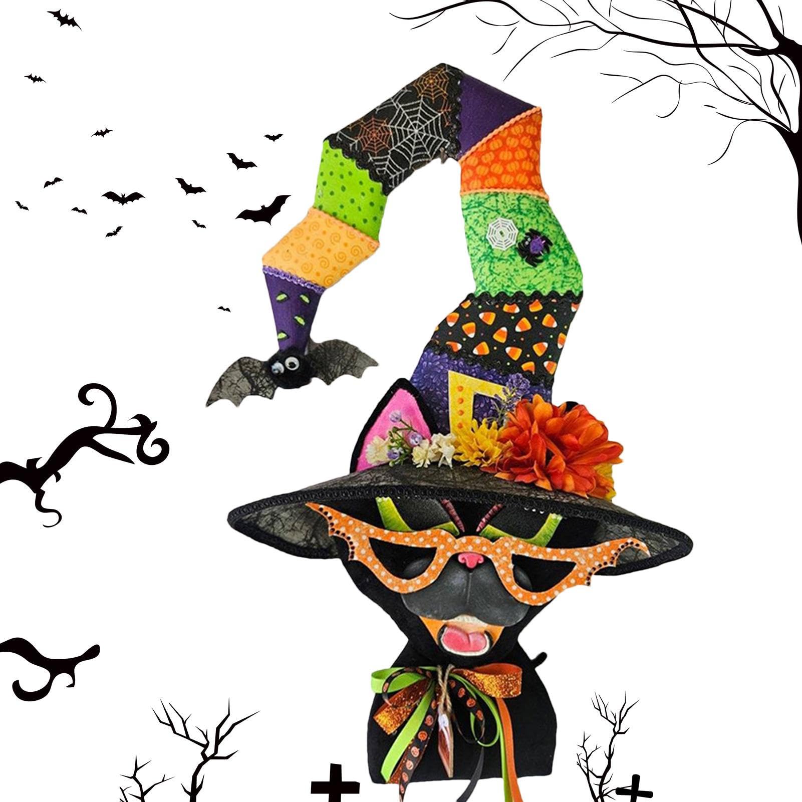 Pendentif de plaque de porte d'Halloween assiette en bois noble pour entree