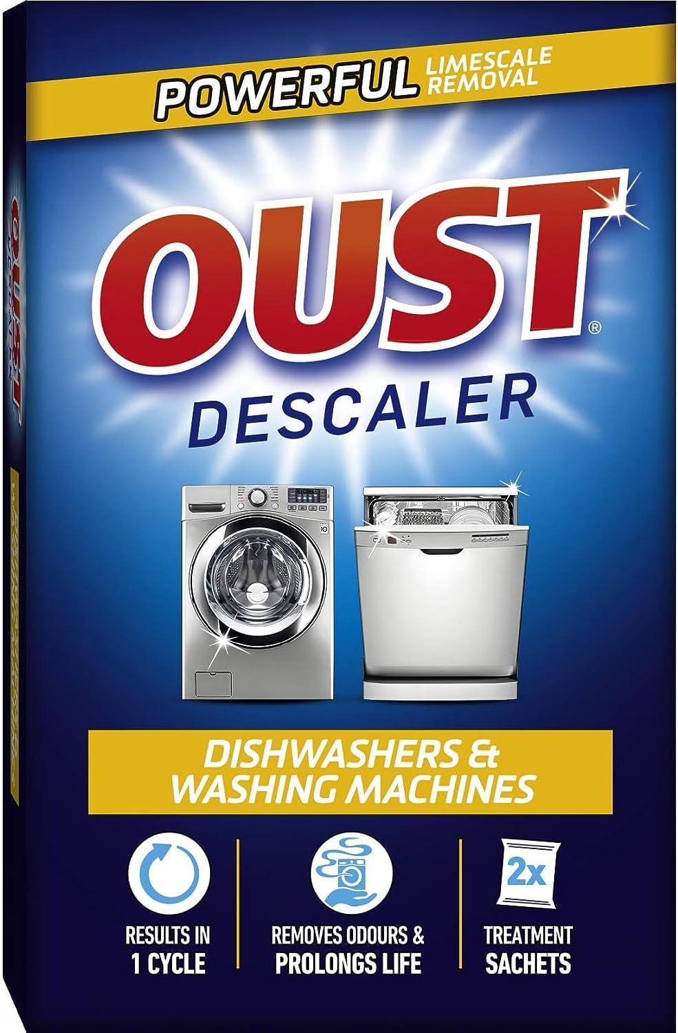 AMK® Oust Dishwasher & Washing Machine Deep Cleaning Descaler Limescale