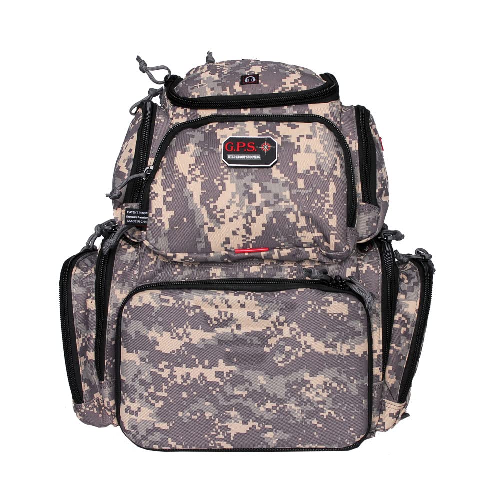 G5 Outdoors G.P.S. Handgunner Range Backpack Foam Cradle For 4 Handguns, Durable Pistols, Ammo &amp; Shooting Accessories Storage