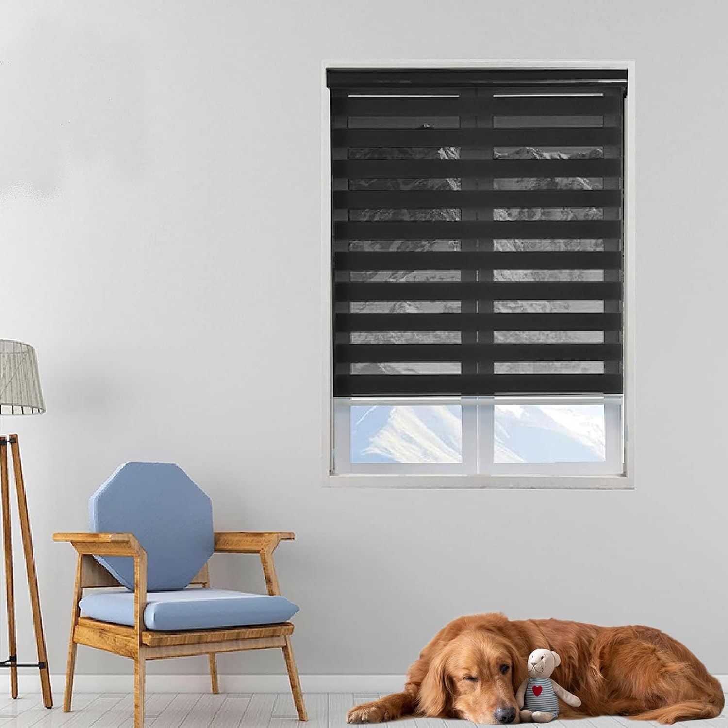 100 Blackout Roller Blinds 70 x 250 cm Adjustable and UV Protection