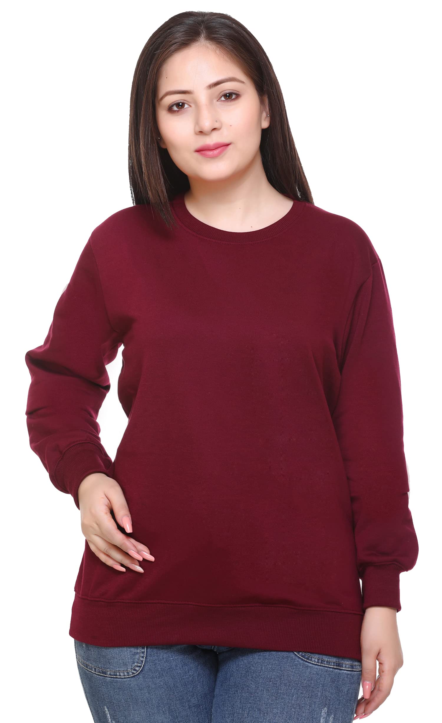 Women's Fleece Round Neck Sweatshirt