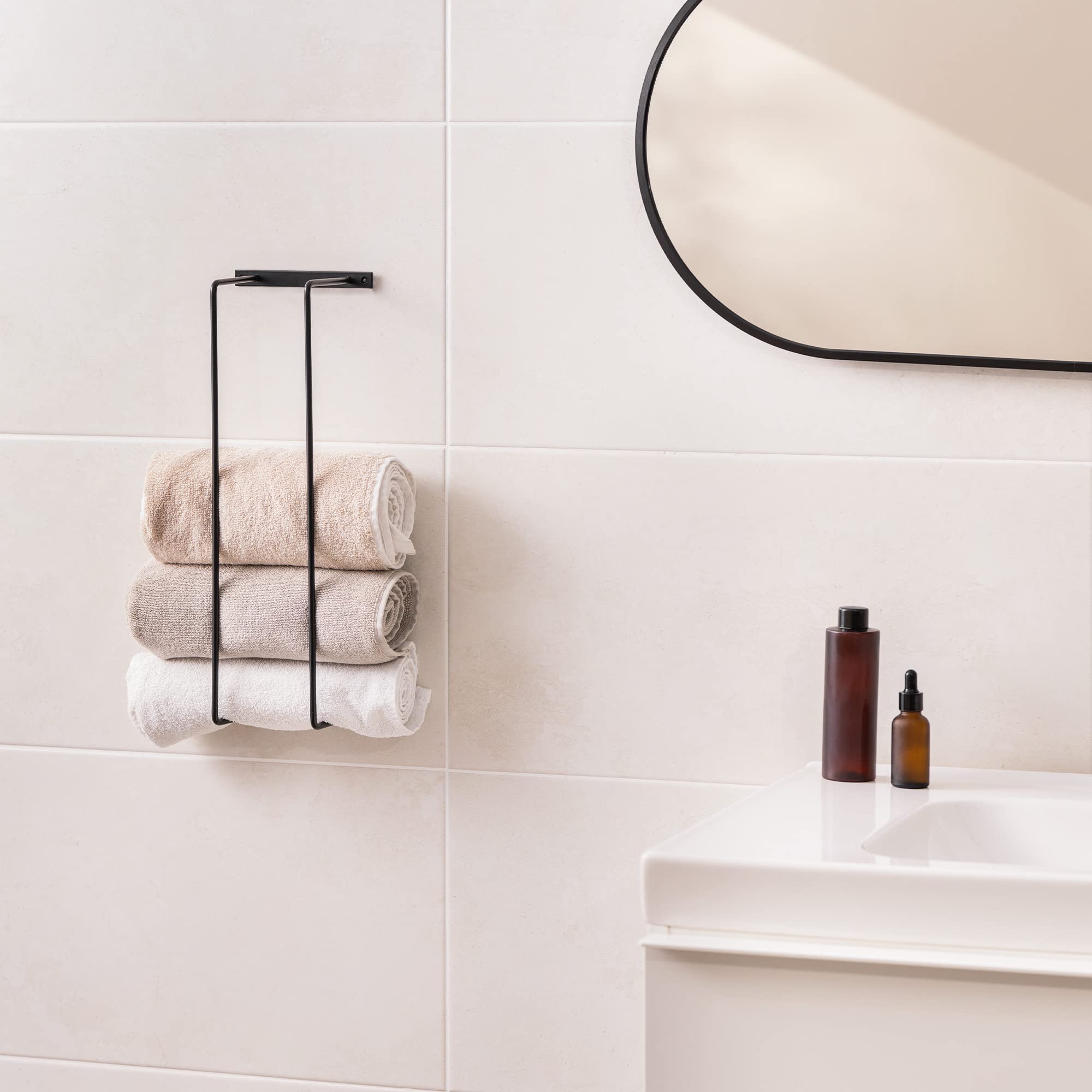 Portasciugamani Da Parete A Doppio Braccio Regolabile 180° – Acciaio Inox, Per Bagno, Cucina E Camera, Argento