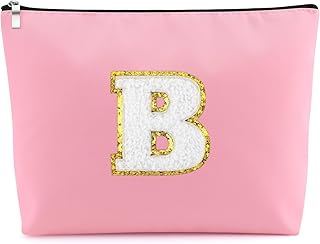 Mxrymvu Bolsas de maquillaje con iniciales pa...