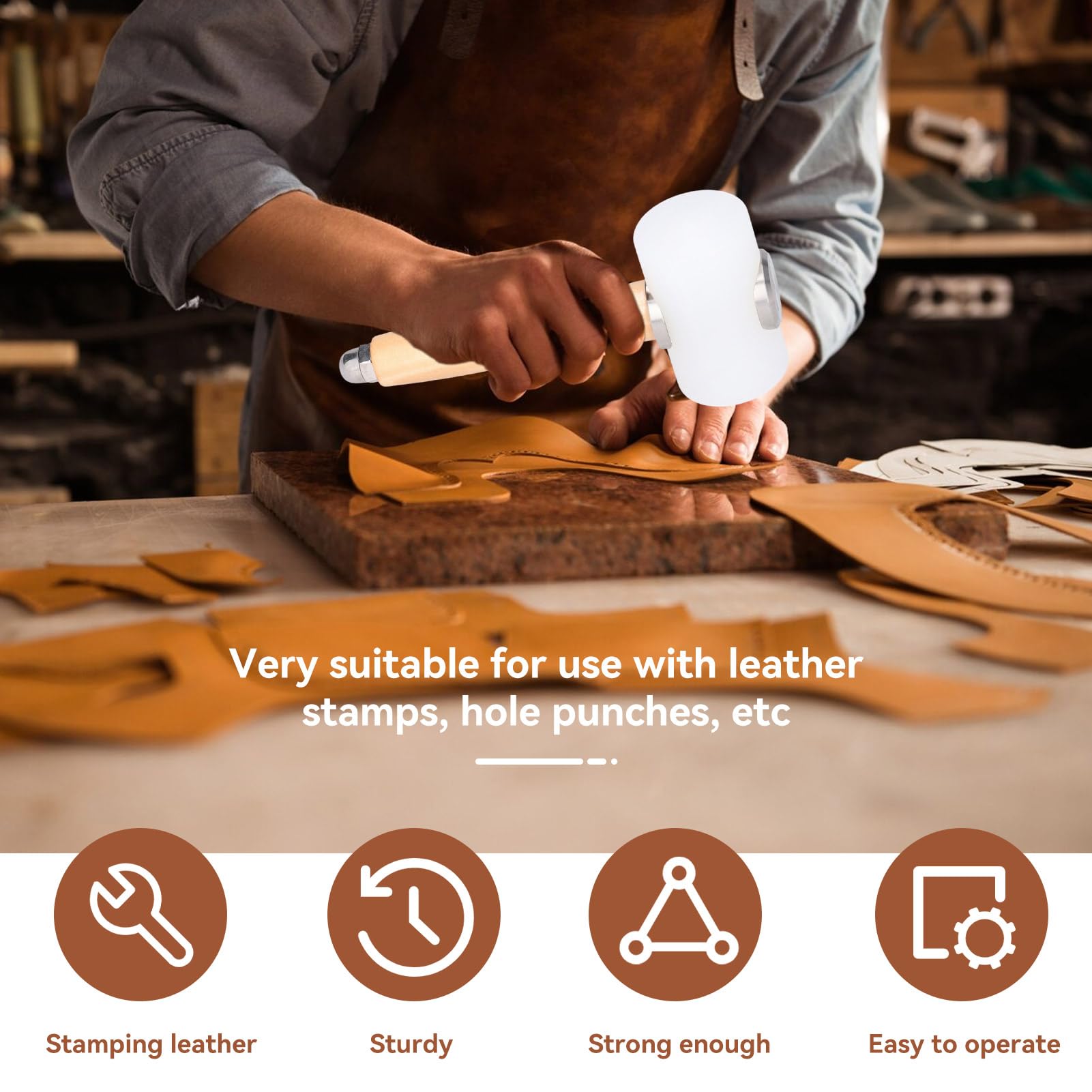 Leather Carving Hammer Mallet - Image 2