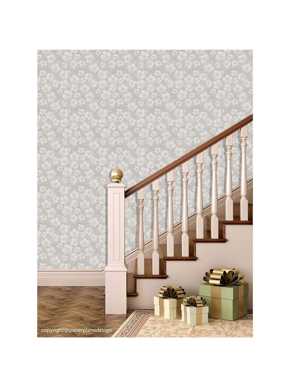 PAPER PLANE DESIGN White Flower Floral Theme Self-Adhesive Waterproof Wallpaper for Wall Decor (40 Square Feet (16 x 90 Inch x 4 Roll)) (B0CQVMRB9B) Amazon Price History, Amazon Price Tracker