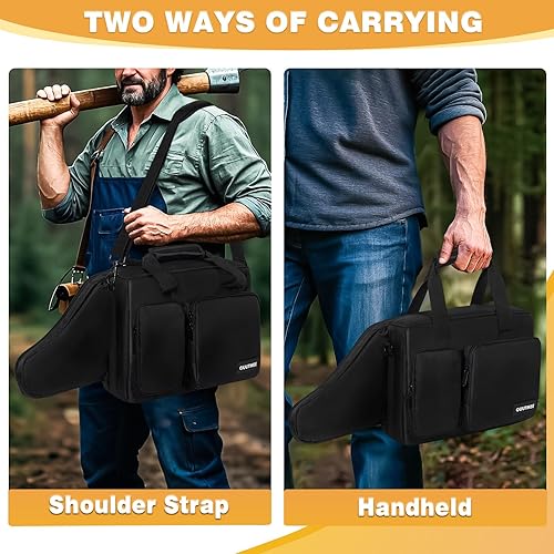 Miniatura 6 de Funda de transporte para motosierra, impermeable, plegable, bolsa de almacenamiento compatible con EGO, Dewalt, Greenworks - Motosierra eléctrica