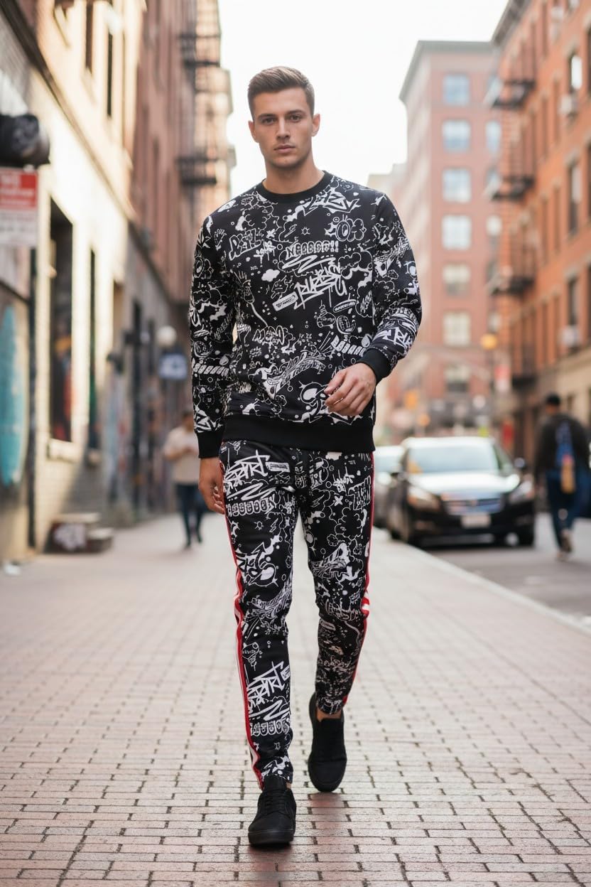 SCREENSHOT SIGNATURE F11076 Premium Fleece Streetwear Graphic Crew Neck Sweatshirt - Classic Fit - Image 4