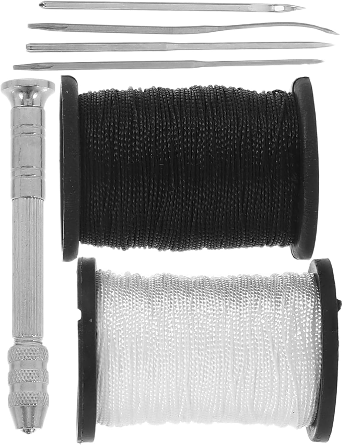 PLAFOPE 1Set Heavy Duty Sewing Set Awl Needle Kit for Hand Sewing Bag Making Bookbinding and Repair User Friendly Tools Threads