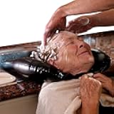 Inflatable Hair Washing Tray for Sink and Bedside - Comfortable Portable Shampoo Bowl for Spill-Free Rinsing - Wash Basin for Haircuts and Coloring at Home for Elderly, Kids, Bedridden and Disabled