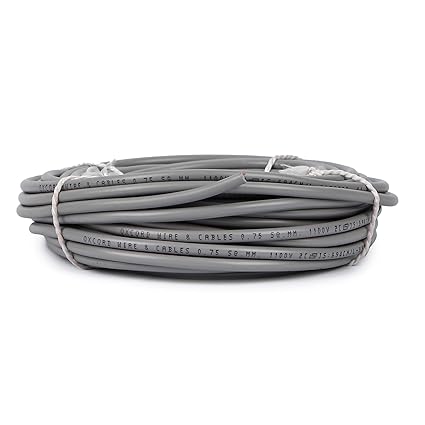 OXCOR D 2 core Round Copper Wires and Cables .75mm (10 Metres) for Domestic and Industrial Electric Connections