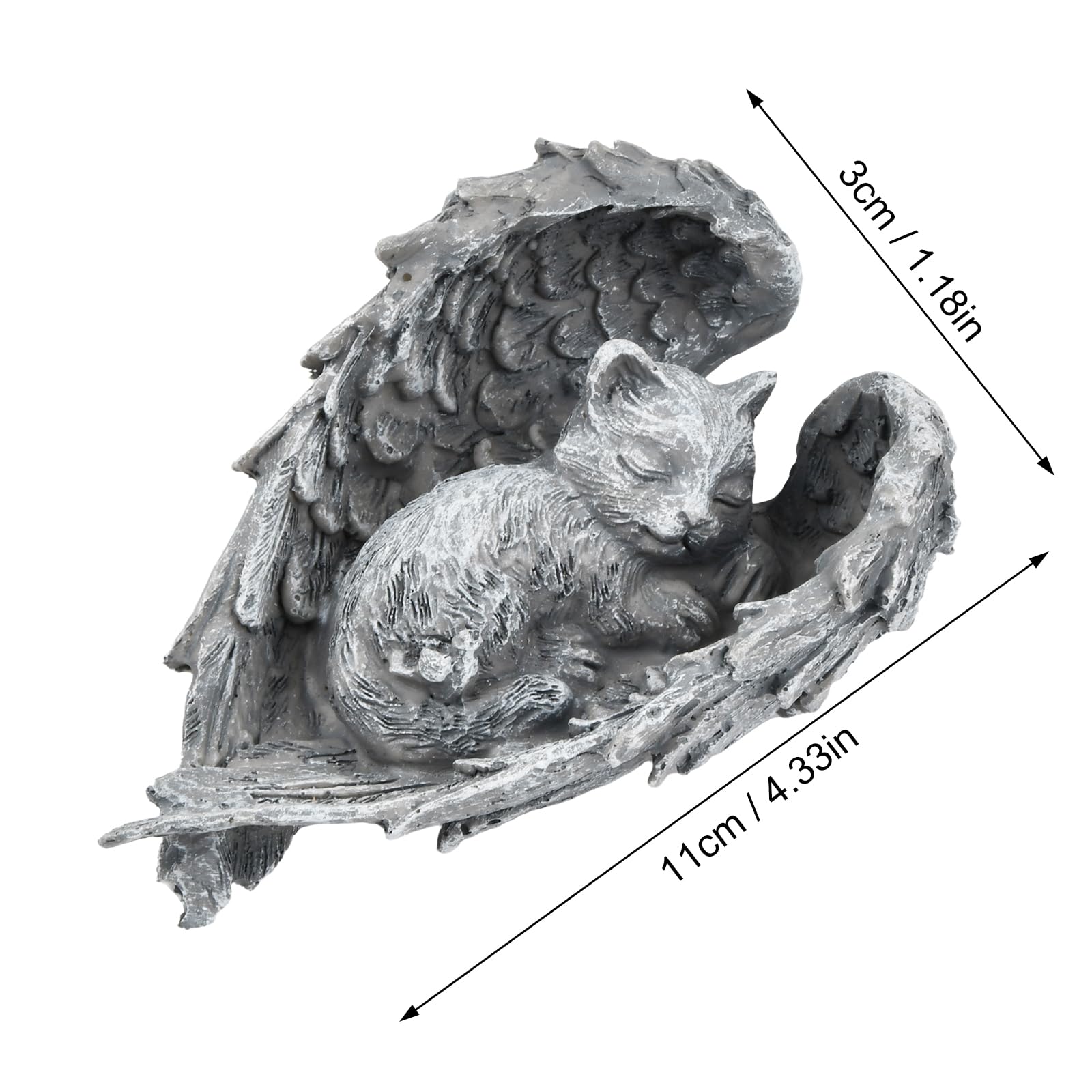 Memorial Cat Gravestone, Resin Cats Grave Decoration, Weatherproof Cat grave memorial decoration - Image 3