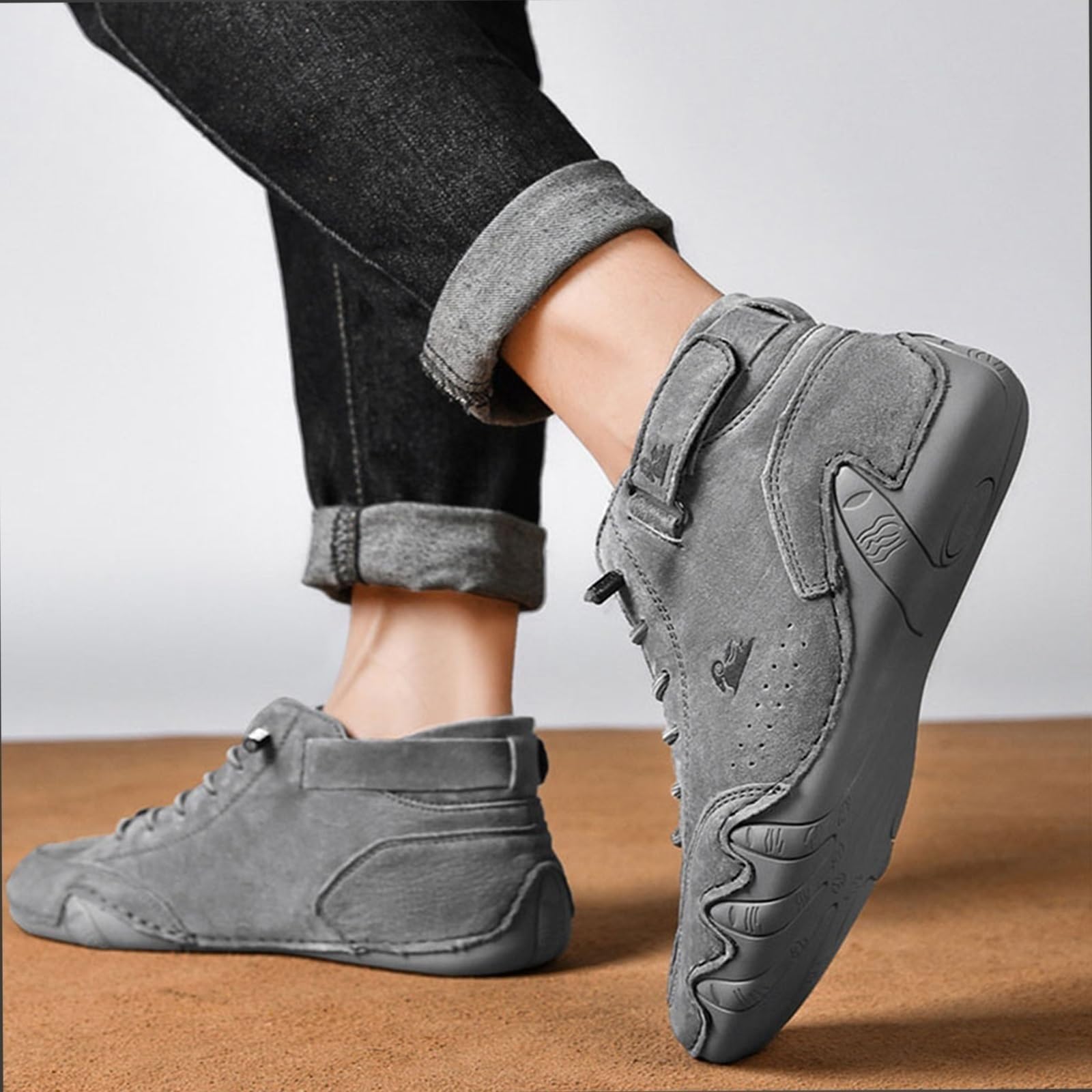 Amazon.com: Italian Handmade Suede High Boots, Beck Shoes  display picture 2
