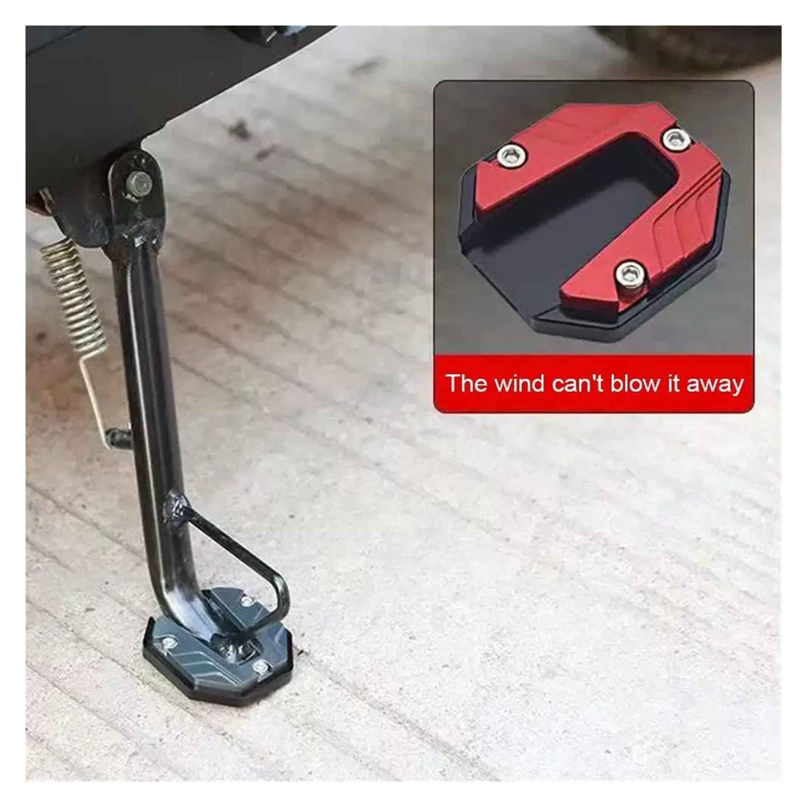 Piastra cavalletto moto Lega di alluminio Estensione (B)