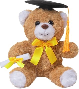 BEJOY Graduation Bear Brown Teddy Bear with Graduation Cap