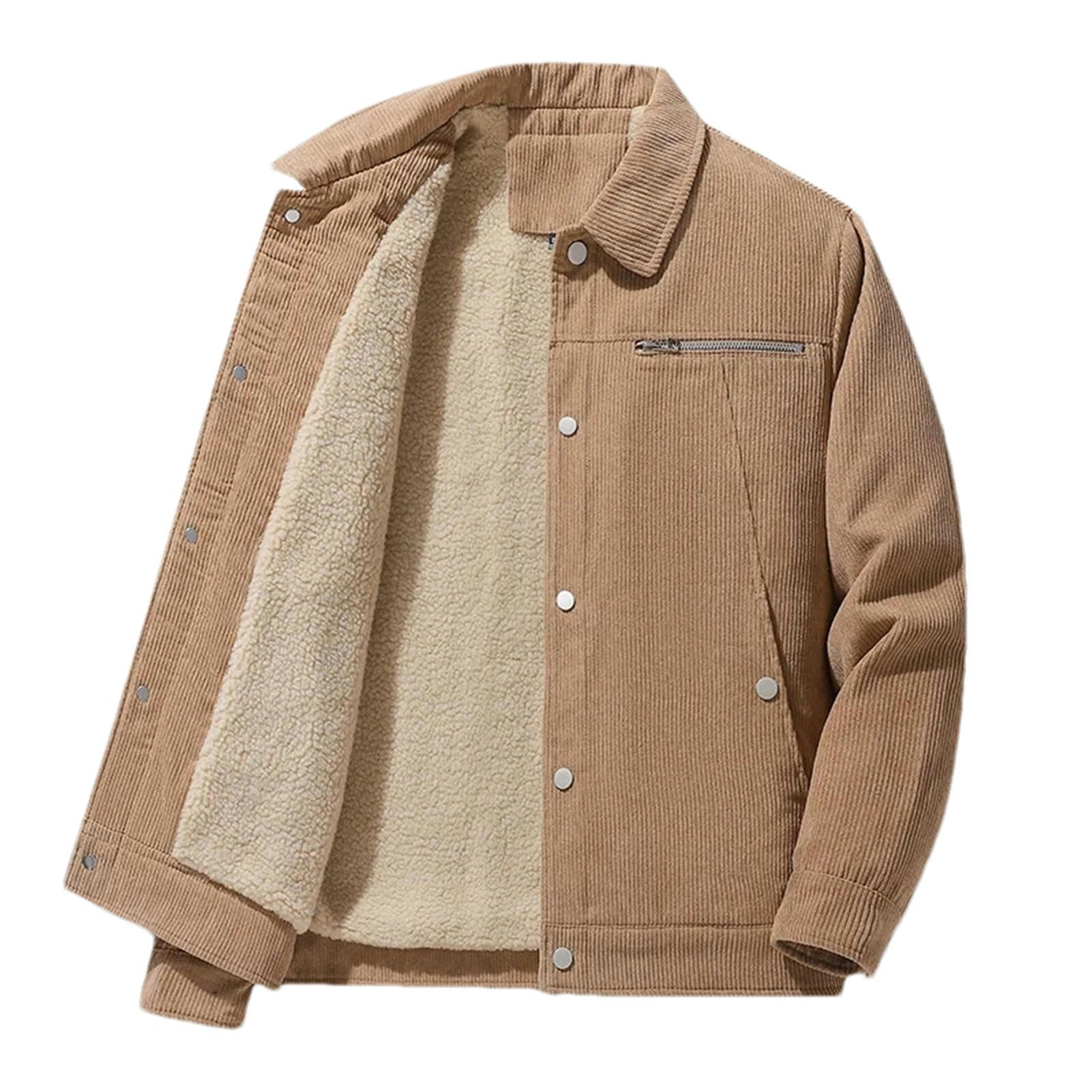 Chaqueta de pana de invierno con acabados premium para hombre 5