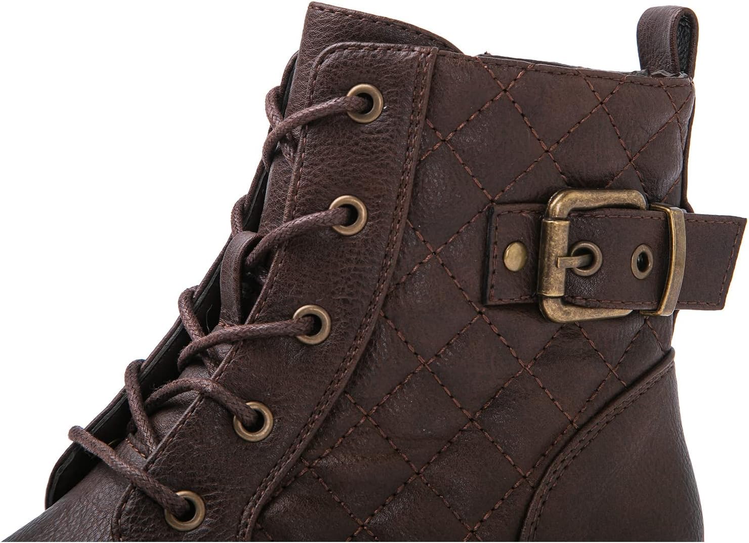 GLOBALWIN Women's Combat Boots Ankle Booties Fashion Comfortable Boots For Women