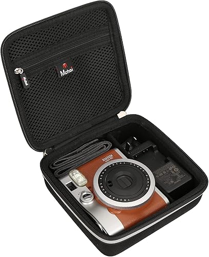 Mchoi Funda rígida portátil compatible con cámara de película instantánea Fujifilm Instax Mini 90 y accesorios, solo funda
