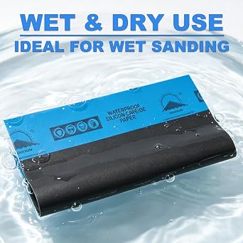 Wet Dry Sandpaper Sheets: 600-3000 Grit Assortment