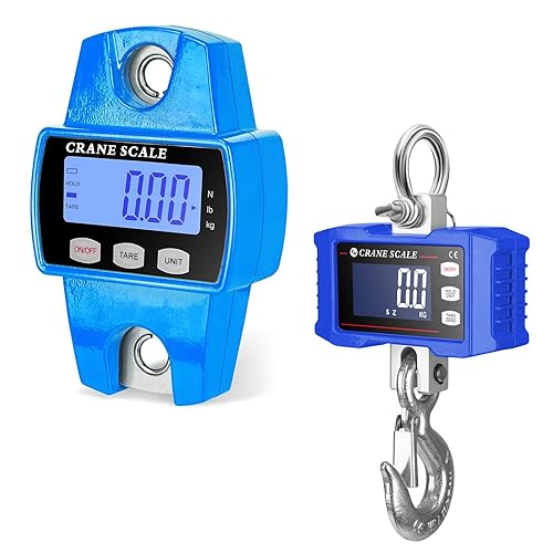 Báscula colgante digital de 660 libras con caja de aluminio fundido+escala digital de grúa colgante de 2200 libras con caja de aluminio fundido