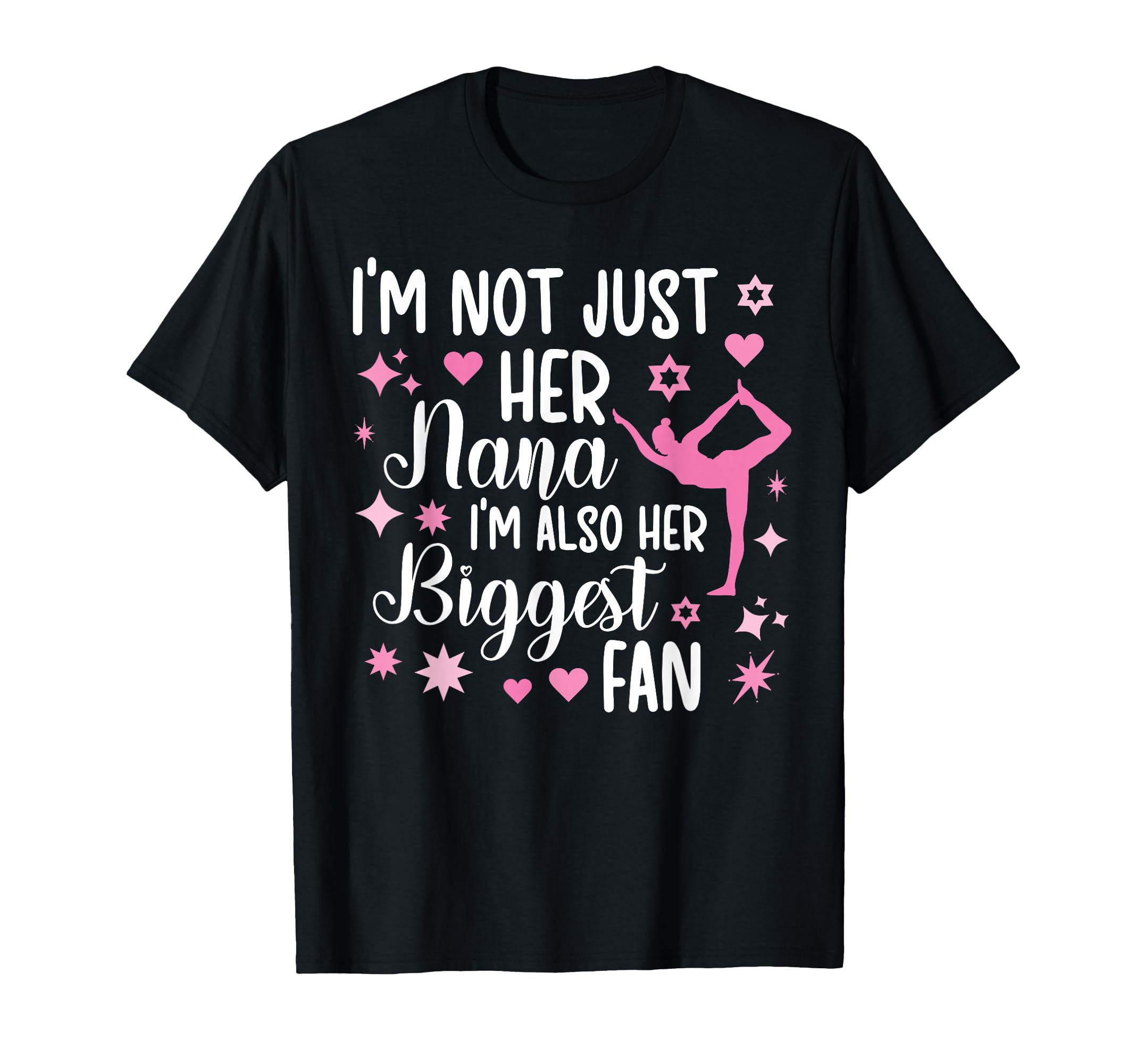 Her Biggest Fan Gymnastics Nana Of A Gymnast Nana Grandma T-Shirt