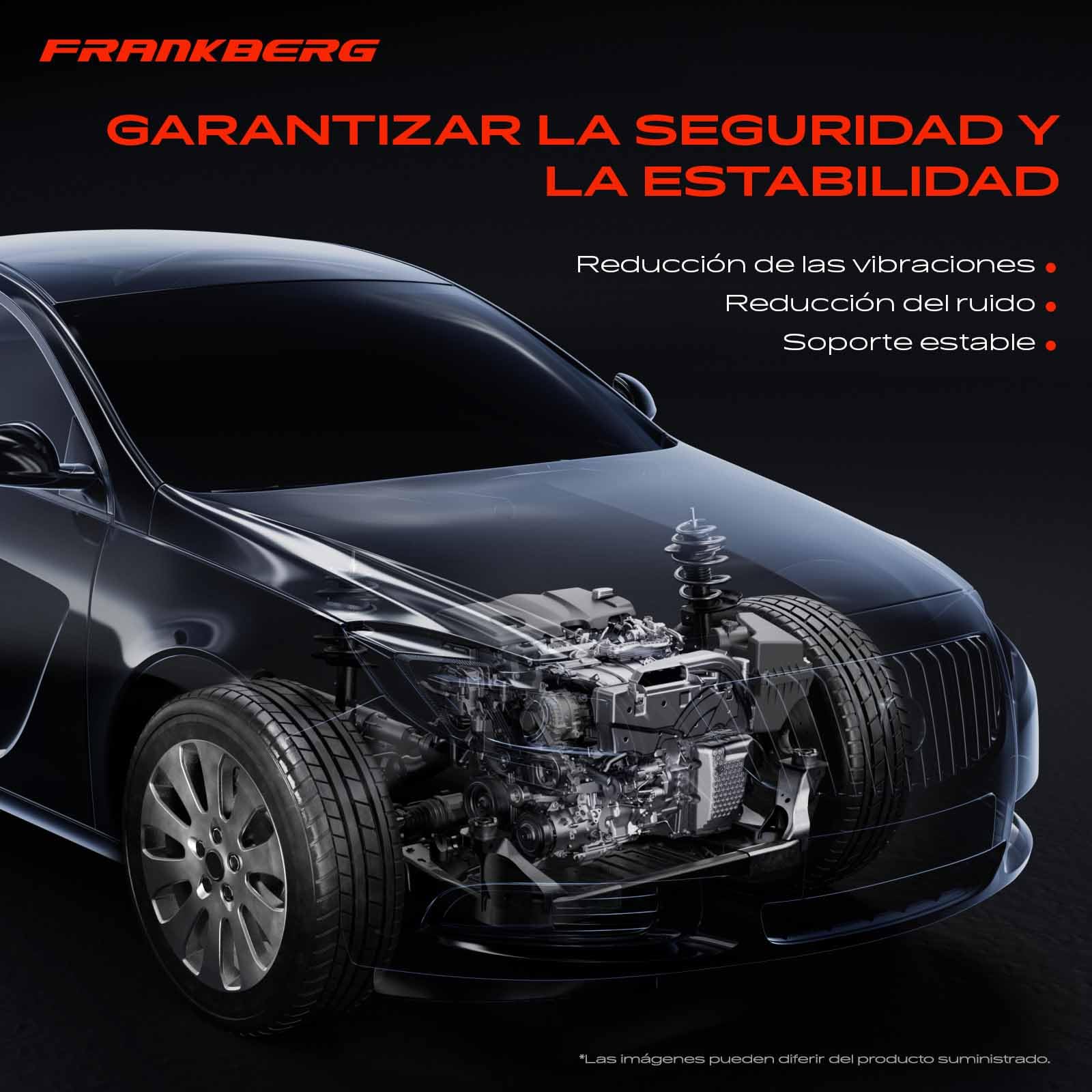 Frankberg 3 soportes de motor + 1 soporte de caja de cambios 50805S9A013 | Compatible con: RSX cupé DC ,Civic VII Saloon ES ET ,Civic VII Hatchback EP EU EV
