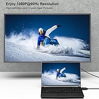 Vista 8 de Adaptador de DisplayPort a VGA, Benfei DP DisplayPort a VGA, cable de 6 pies, macho a macho chapado en oro compatible con Lenovo, Dell, HP, ASUS