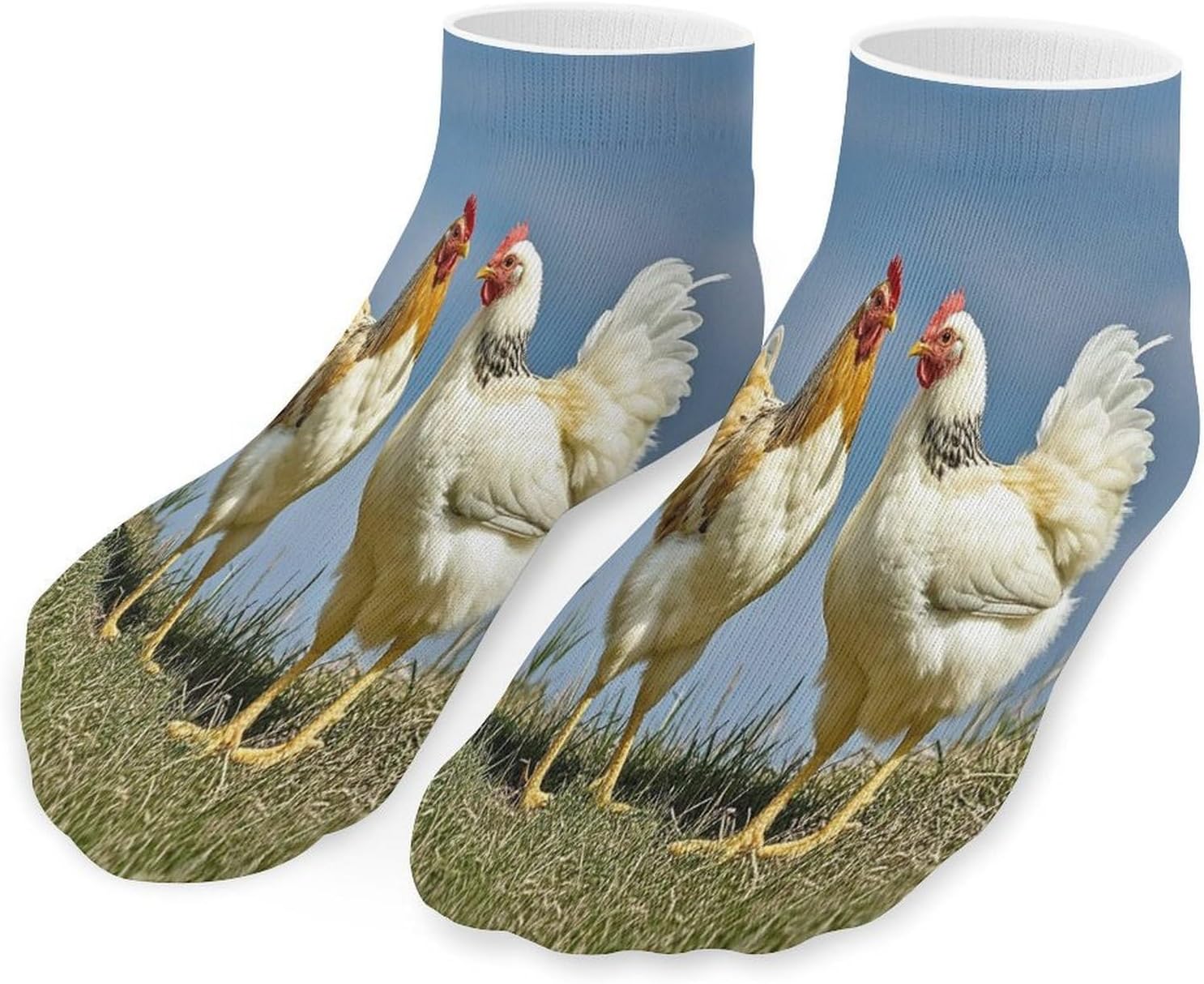 Animal Chickens Ankle Sock-Low Cut Breathable,Basketball Socks for Men Women,Tube Socks for Work Sports