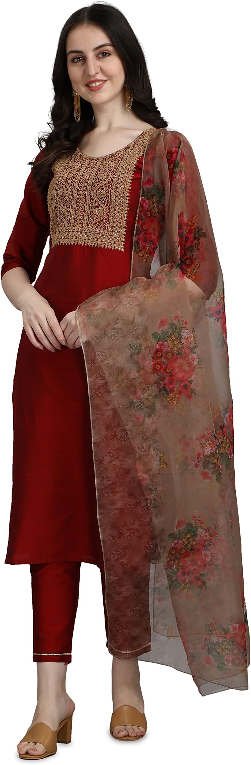 VredeVogelWomen Straight Kurta Set (pack of 3)