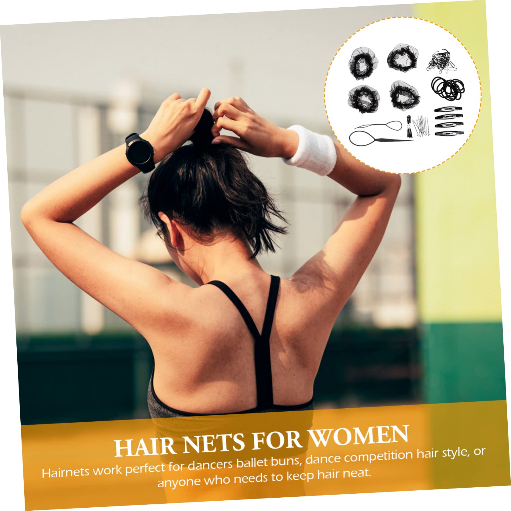 DOITOOL 5sätze Unsichtbare Haarnetze Für Dutt Und Hochsteckfrisuren Elastische Praktische Haarnetze Für Damen Und Mädchen Für Ballett Und Besondere Anlässe