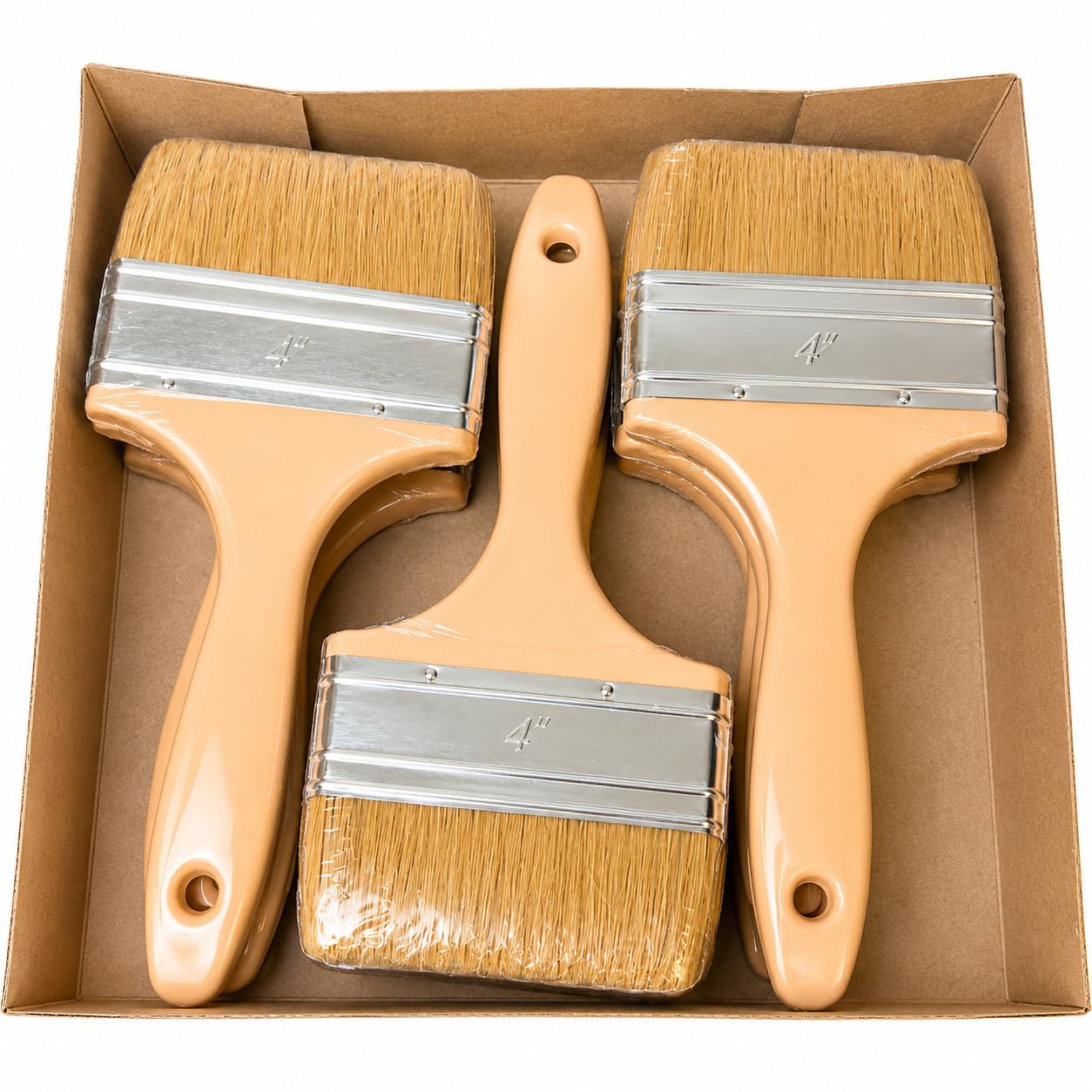 Polycraft Natural/Non-Synthetic Gelcoat & Fibreglass Laminating Brush - 12 Pack (100mm (4"))