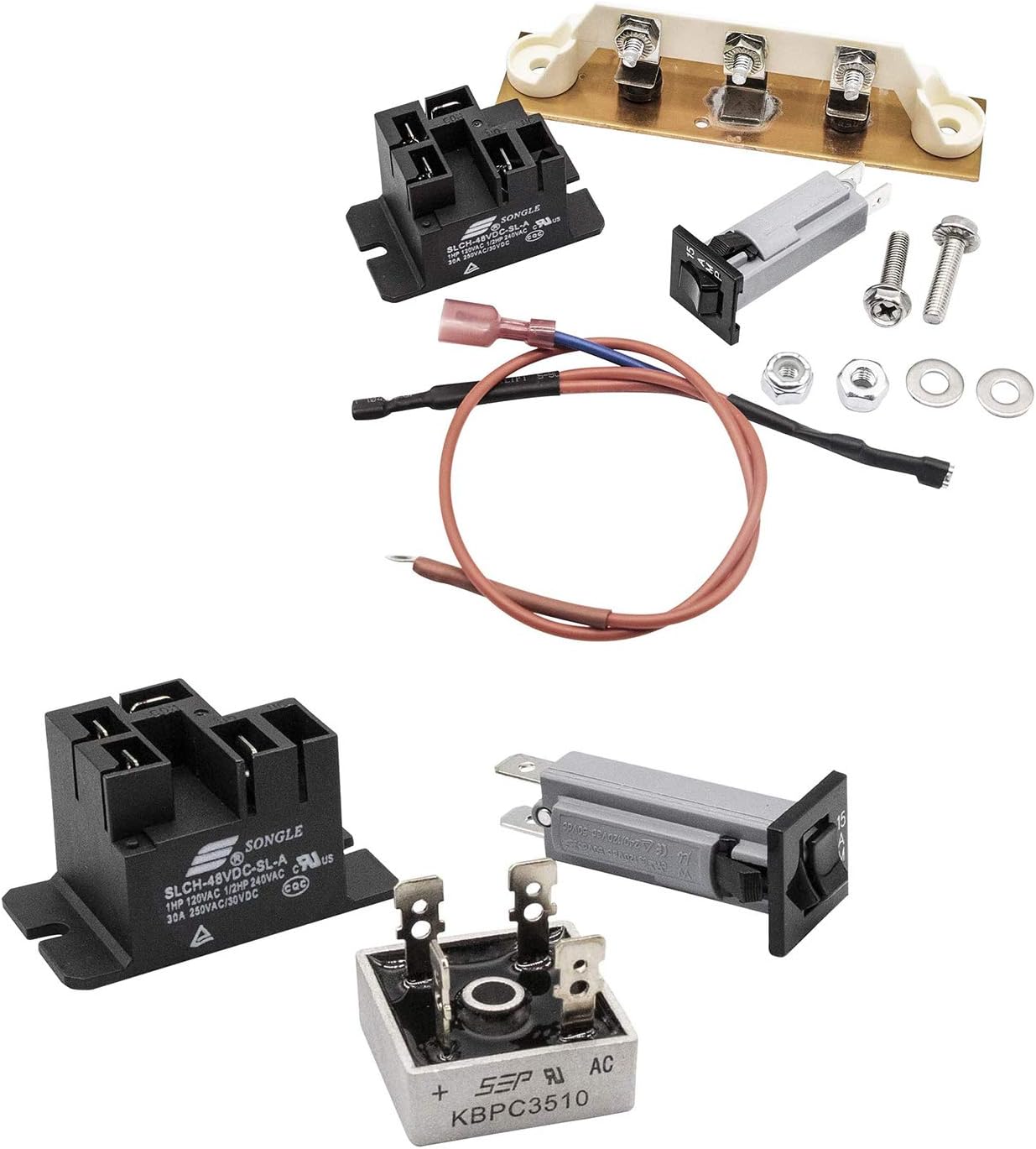 Drive-up Club Car Chargers Battery Charger Repair Kit, 48 Volt PowerDrive #22110, PowerDrive #179301