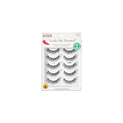 KISS Looks So Natural False Eyelashes Shy 12mm Includes 5 Pairs Of Lashes Easy to Apply Reusable Lash