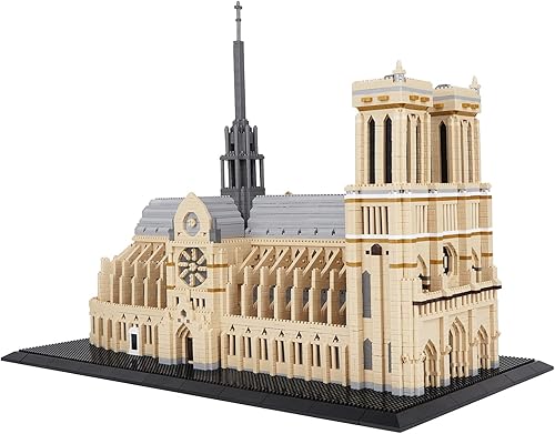 Miniatura 1 de Geniteen Bloques de construcción arquitectura Notre Dame de París modelo Micro Mini Bloques juego de bloques de construcción creativos 7380 piezas