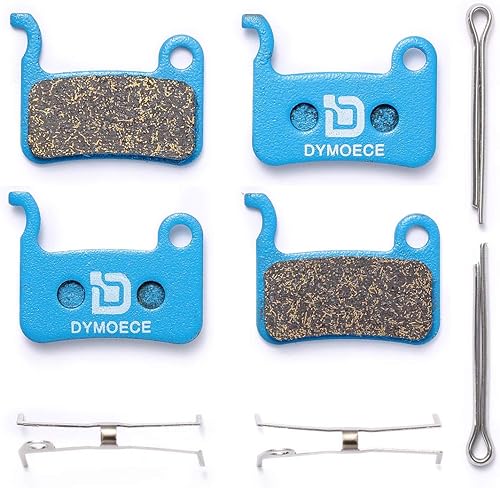 Dymoece 2 pares de pastillas de freno de disco de bicicleta compatibles con Shimano Deore XT XTR LX SLX Hone Alfine Saint freno de disco (resina,