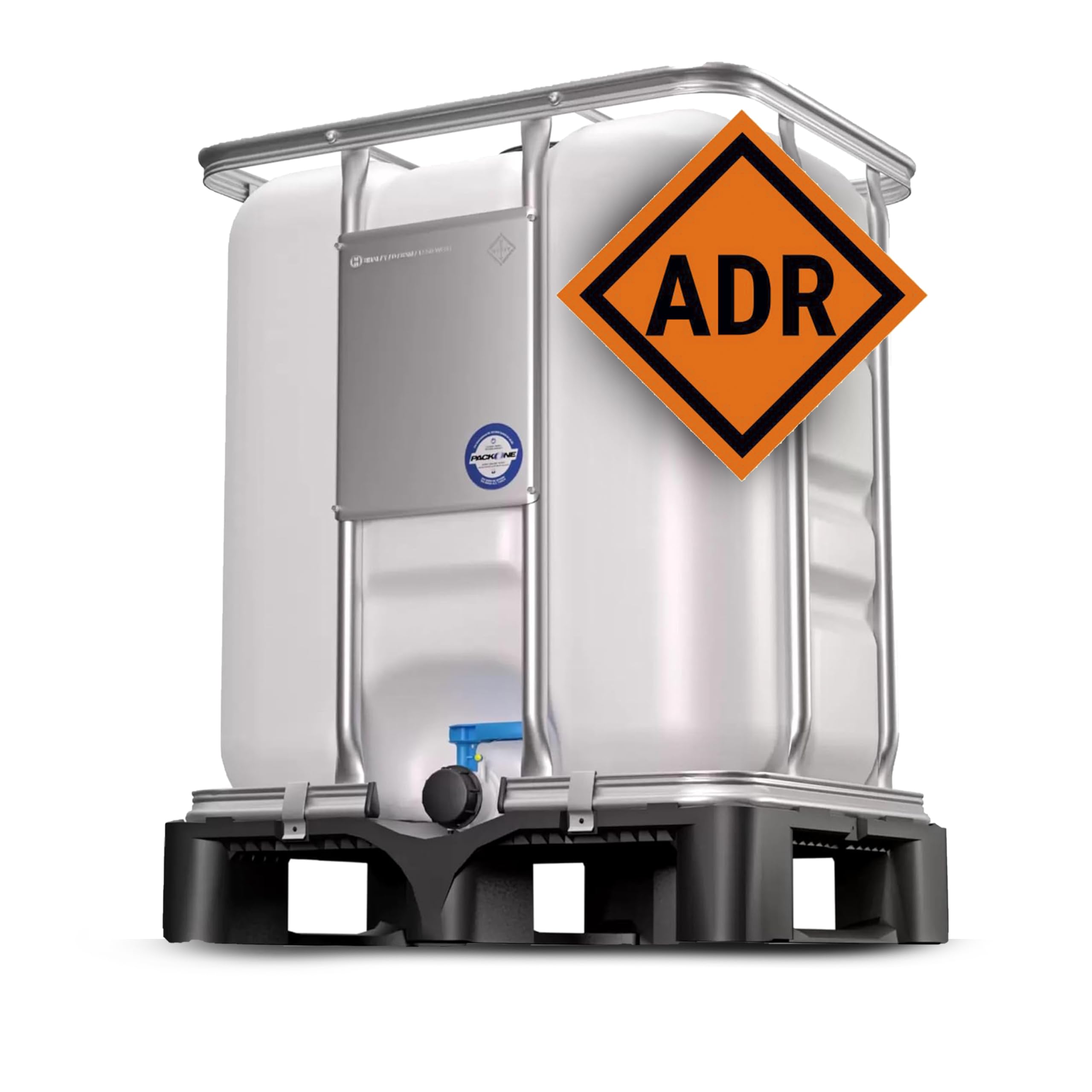 WERIT Depósito de Agua 300L IBC GRG - Con Grifo, Palet Reforzado, Certificación ADR, Contenedor de Agua, Ideal para Almacenamiento y Transporte Seguro de Líquidos, Alta Durabilidad y Fiabilidad