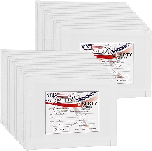 US Art Supply - Paquete de 12 tableros de lienzo para pintura de 8 x 10 pulgadas, calidad artística profesional, libre de ácidos (1 caja completa de