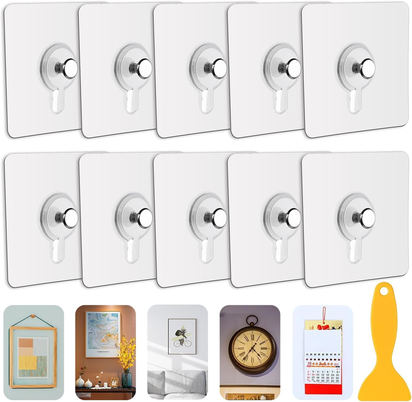 Simarro Lot De 15 Crochets De Suspension Adhésifs Sans Clous