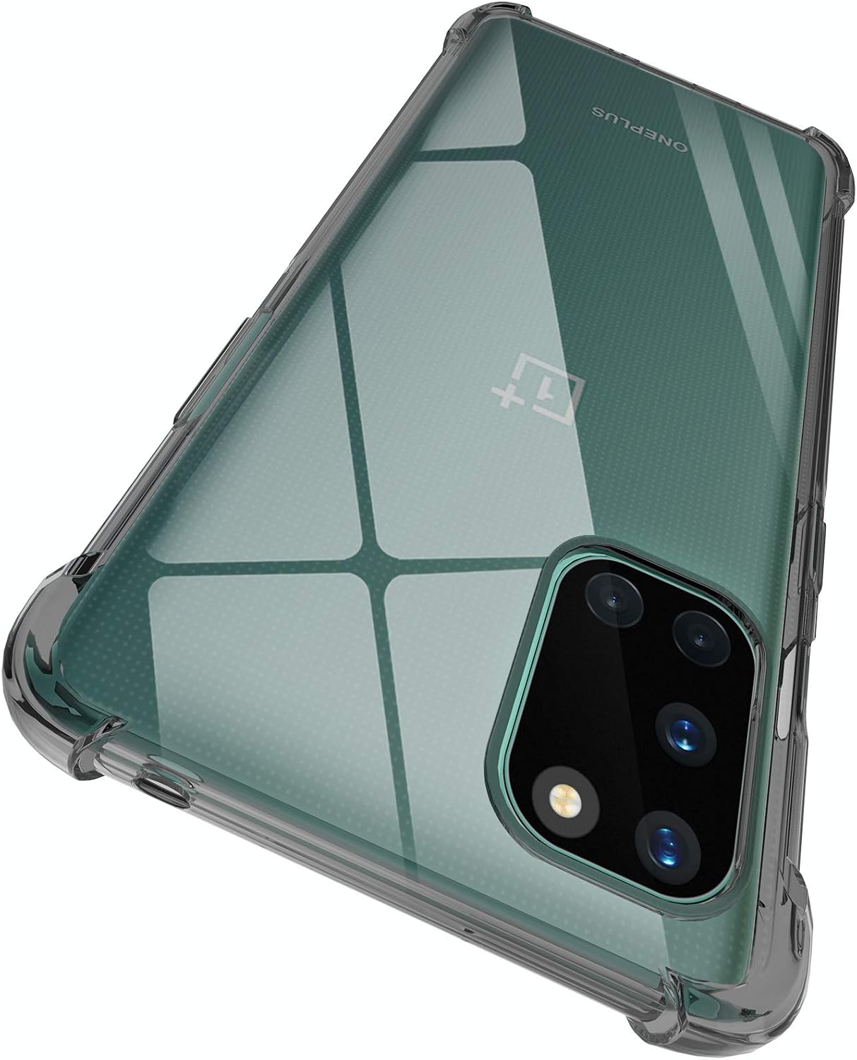 ORNARTO Case for OnePlus 8T 5G, Crystal Clear Slim Protective Cover with 4 Reinforced Corners Bumper Flexible Transparent TPU for OnePlus 8T 5G(2020) 6.55"
