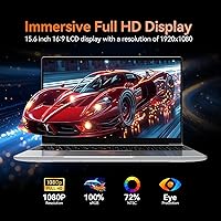 Vista 3 de 2026 Latest Laptop,16GB RAM 1TB SSD,15.6 inch 2K FHD IPS Screen,12th Quad Core N100(3.4GHz) CPU, 2.4G/5G WiFi/BT5.0, HD Webcam,Full-Featured