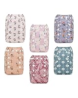 Vista 10 de ALVABABY Pañales de tela para recién nacidos, bolsillo para menos de 12 libras, pañal de tela 6 piezas con 12 insertos 6SVB03