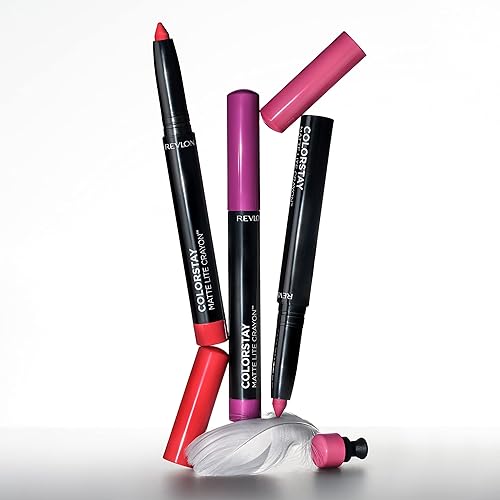 Miniatura 13 de Revlon ColorStay Matte Lite Lápiz labial con sacapuntas integrado, a prueba de manchas, resistente al agua, sin secado, 004 Take Flight, 0.049 onzas
