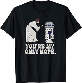 スターウォーズ レイア姫 R2-D2 You're My Only Hope レトロ Tシャツ
