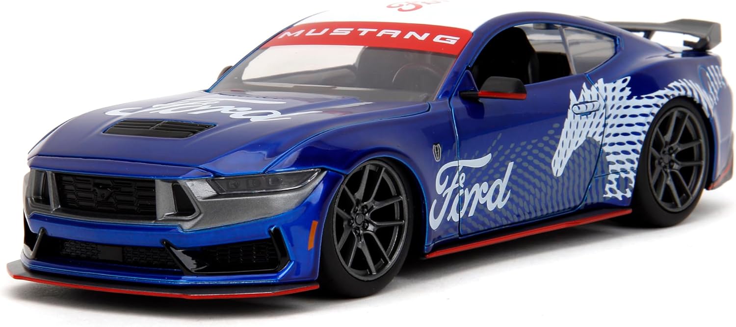 Jada Toys Bigtime Muscle 1:24 2024 Ford Mustang GT Dark Horse Die-Cast Car, Toys for Kids and Adults