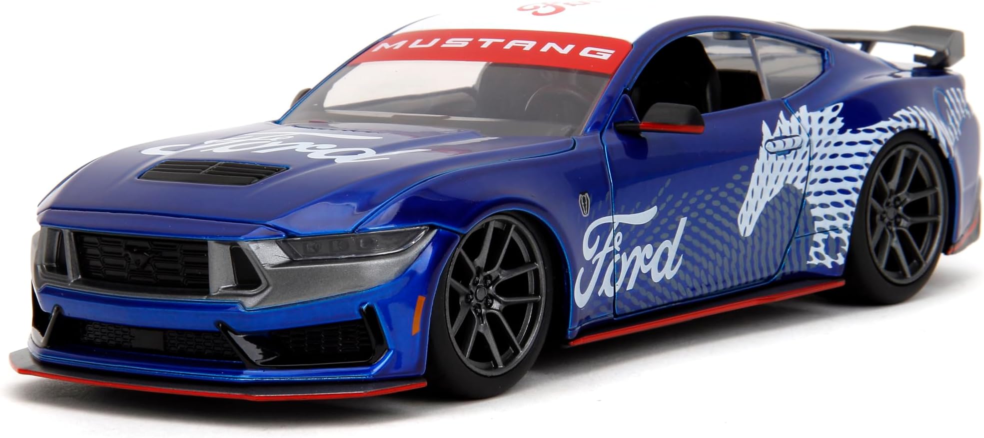 Toys Bigtime Muscle 1:24 2024 Ford Mustang GT Dark Horse Die-Cast Car, Toys for Kids and Adults