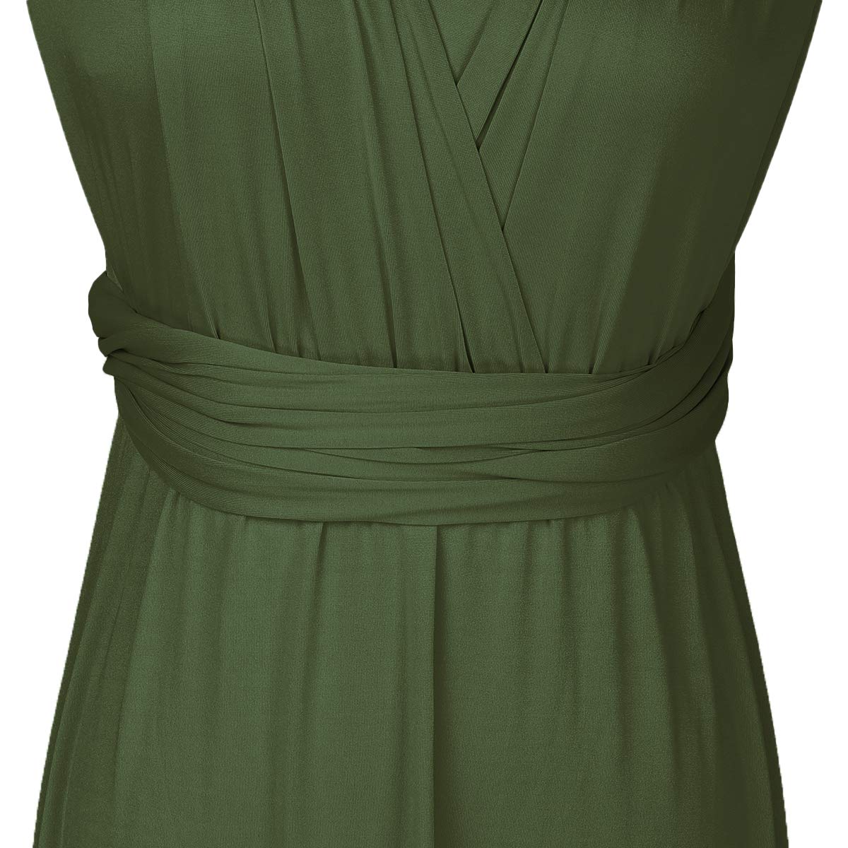 IMEKIS Donna Eleganti Abito da Sera Lungo Senza Schienale Scollo a V Multiway Vestito da Sposa Senza Maniche Damigella d'Onore Cerimonia Cocktail Formale Prom Abiti XS - XL