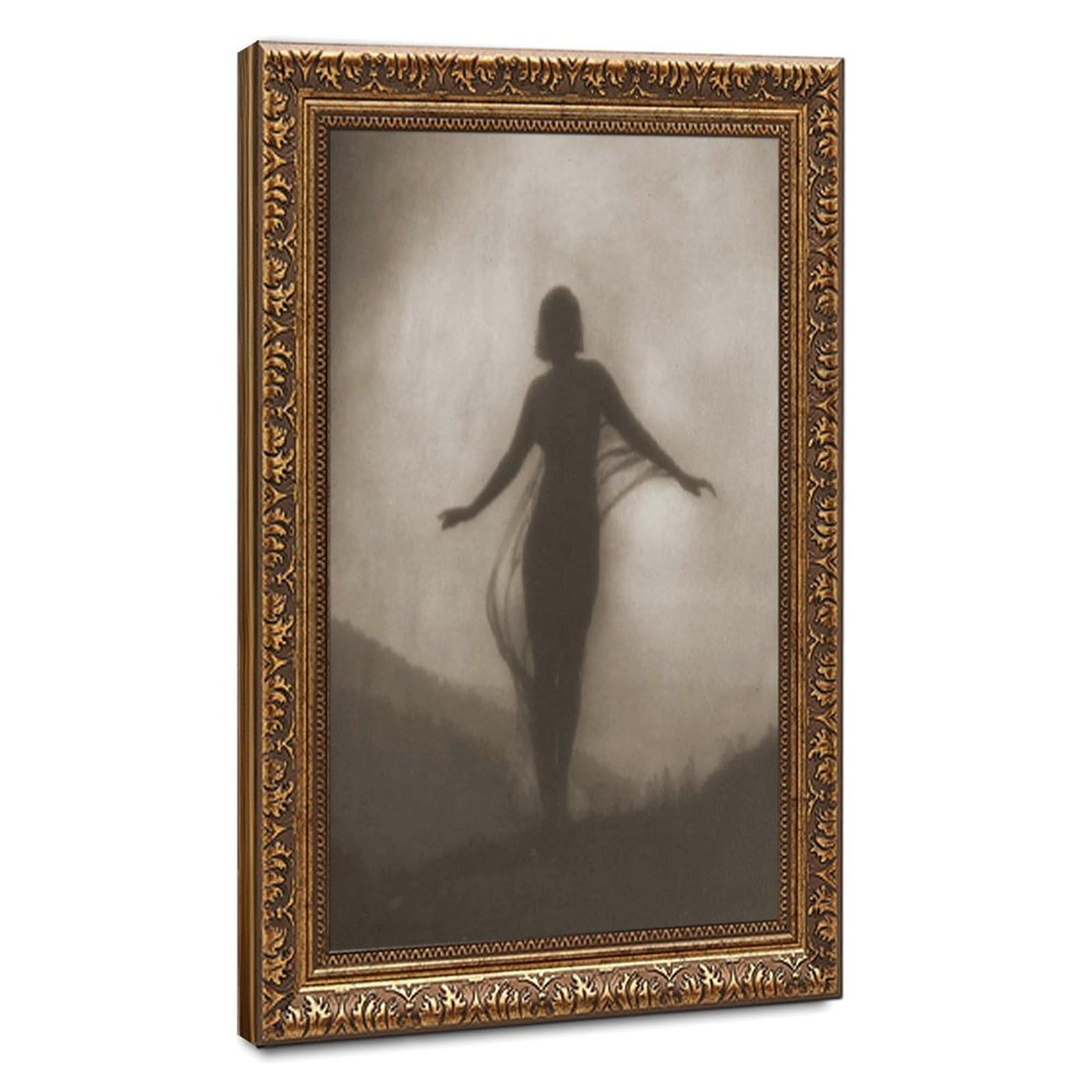 Impression sur toile décoration murale verticale cadre bois suspendu - 8