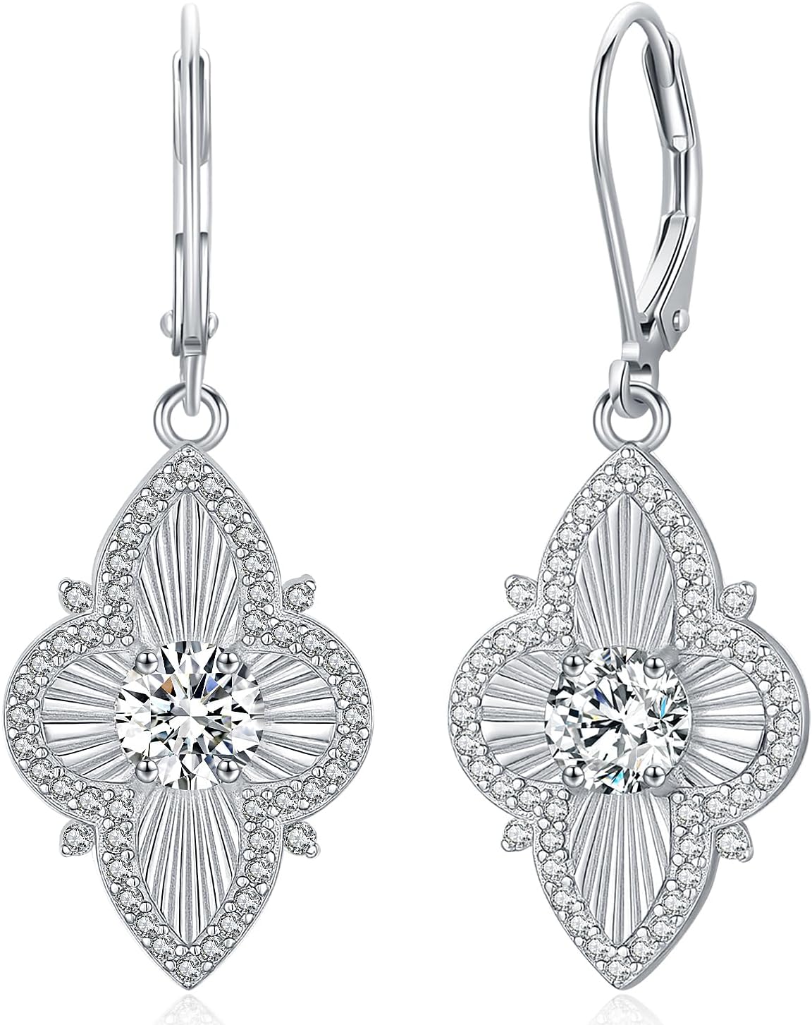 Rise From the Ashes Phoenix/Cat/Butterfly Dangle Earrings for Women with Crystals 925 Sterling Silver Cute Fashion Sparkly Hanging Dangly Dangling Earrings Jewelry Aretes de Mujer de Moda Amavive