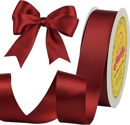 Miniatura 1180 de Cinta de satén verde esmeralda de doble cara de 1-1/2 pulgadas x 50 yardas, cinta de poliéster verde esmeralda para envolver regalos, muy adecuada