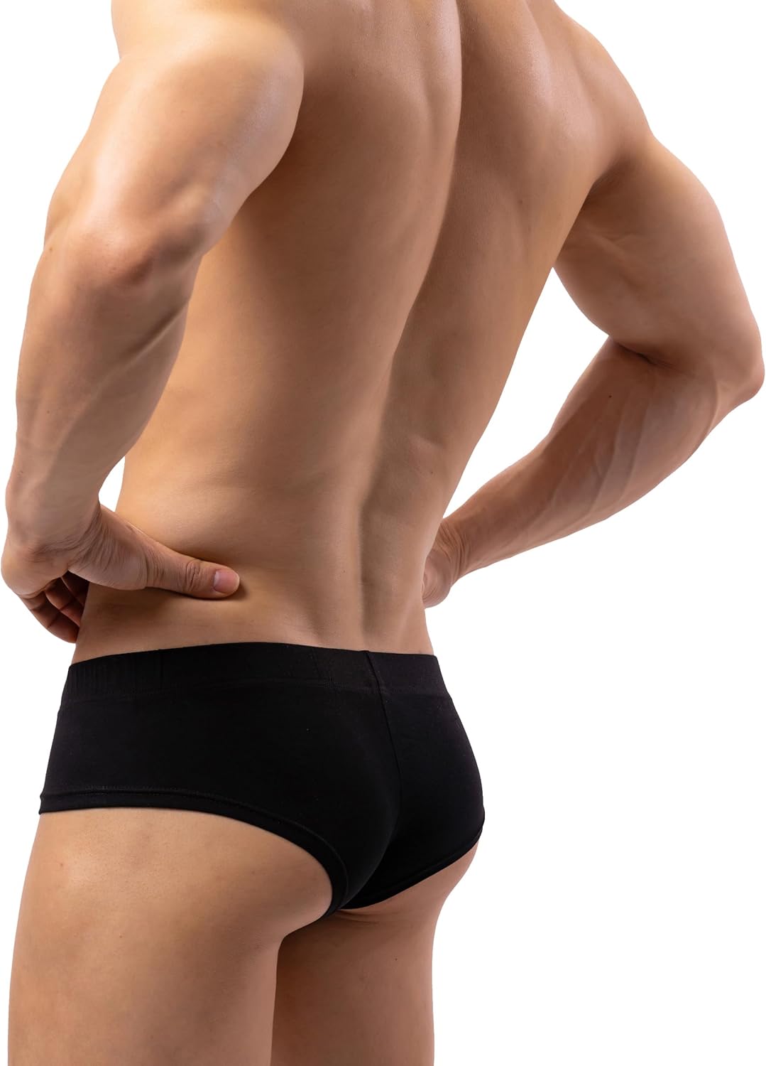 iKingsky Men's Seamless Front Pouch Briefs Sexy Low Rise Cheeky Modal Underwear for Men - Image 2