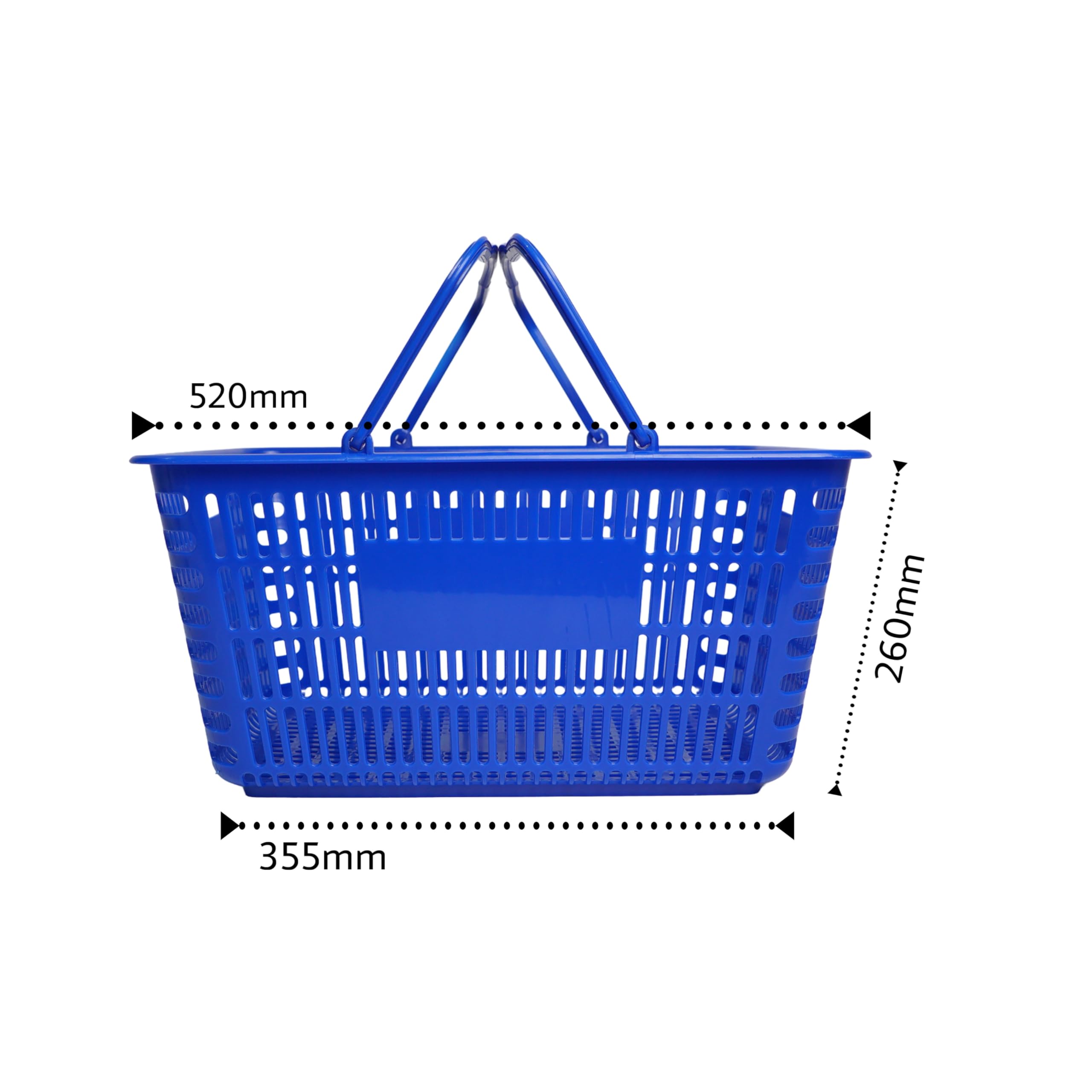 Bigapple 32L Supermarket/Multipurpose Shopping Basket - Blue (Pack of 6) 1